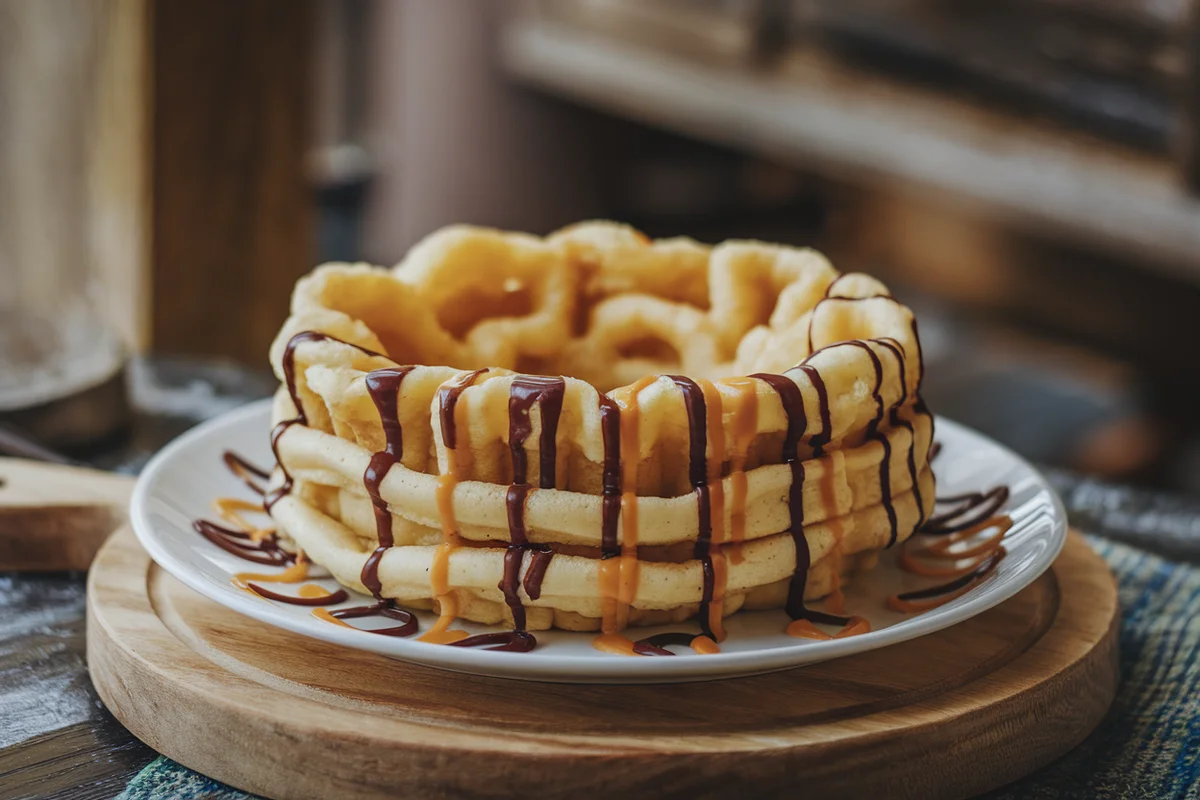 Funnel Cake Made from Pancake Batter