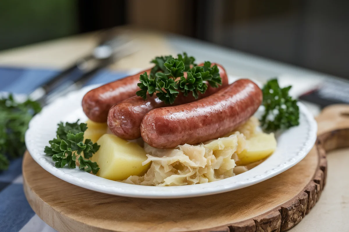 How is Kielbasa Traditionally Served