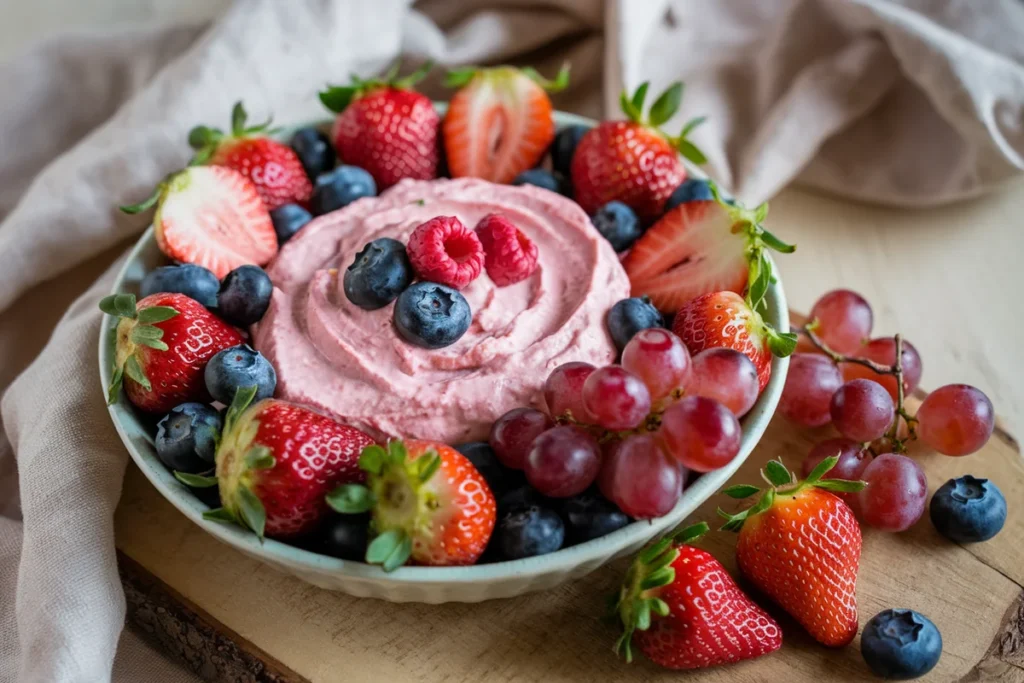 Strawberry Fruit Dip Made Of