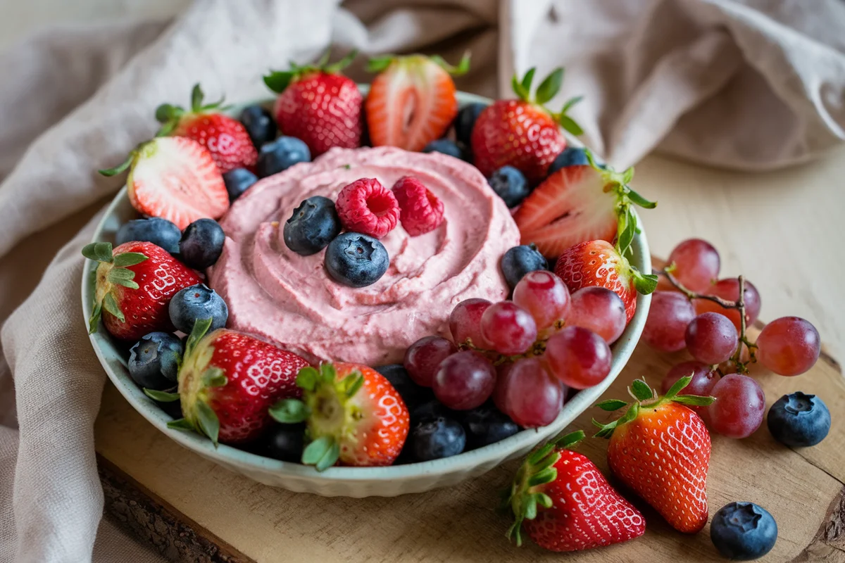 Strawberry Fruit Dip Made Of